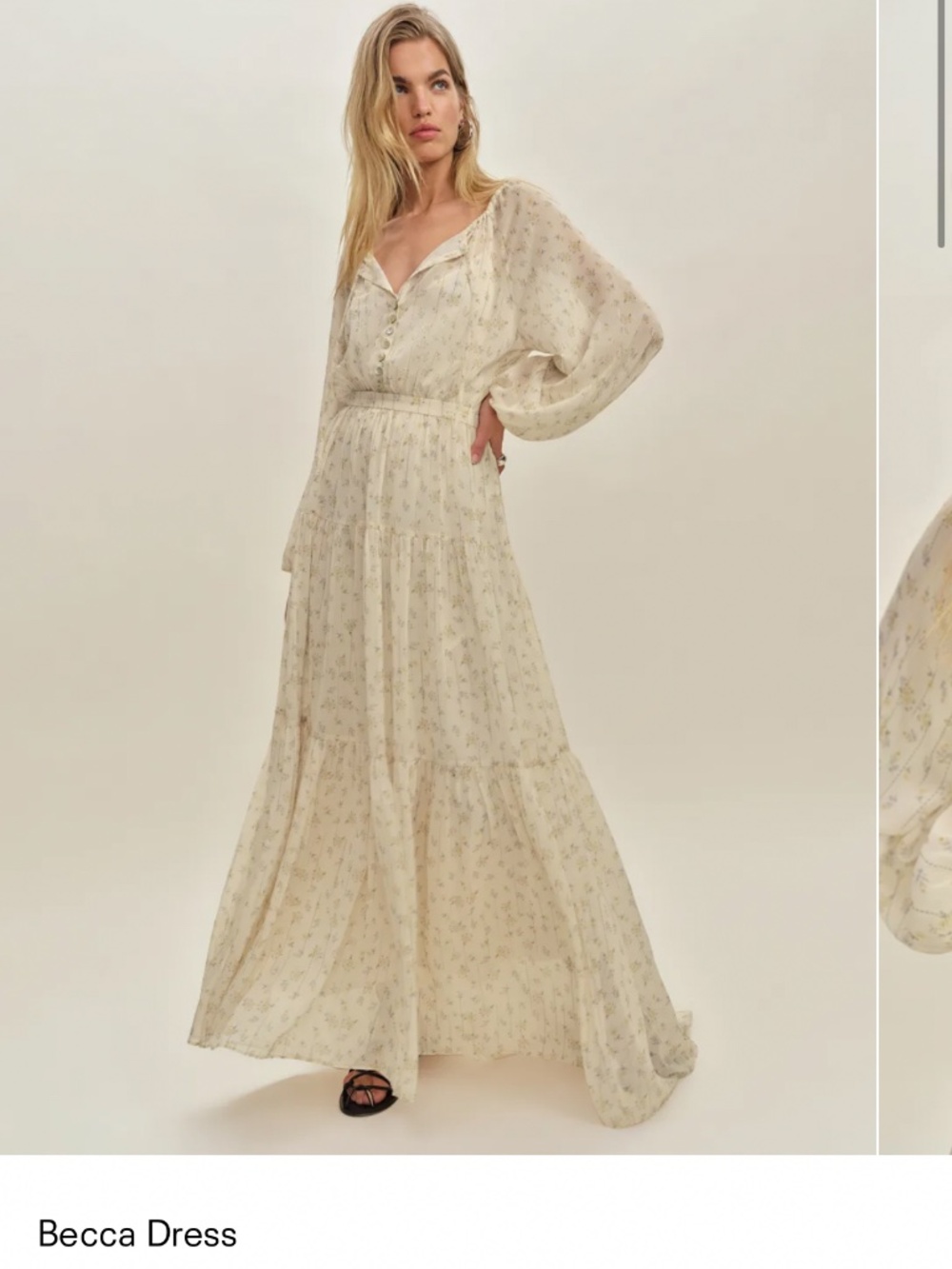 Reformation Becca Dress - Ditsy - Size S